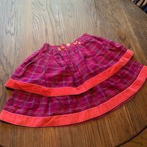 Pink and purple plaid skirt from Matilda Jane